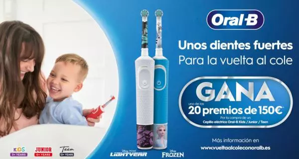 Consigue hasta 150 euros de regalo por la compra de tu producto Oral B