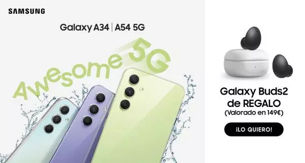 Gana unos Galaxy Buds2 con Galaxy A54 5G | A34 5G