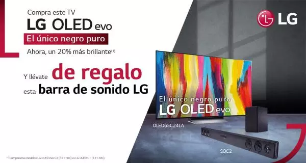 Consigue una barra de sonido LG por la compra de tu TV OLED 55" y 65"
