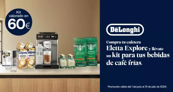 Consigue un kit para bebidas frías con la compra de una cafetera superautomática