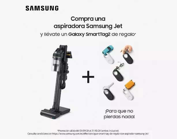 Tu aspiradora Samsung Jet viene con un SmartTag2 de regalo
