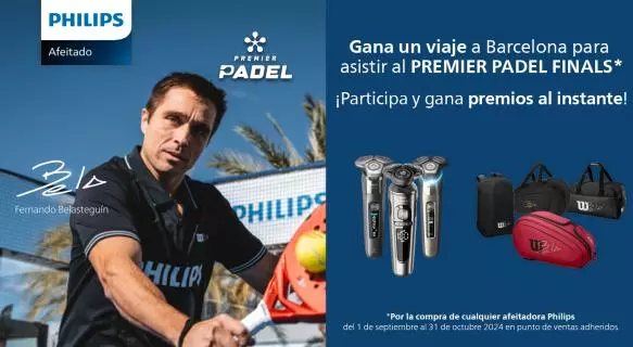 Gana un viaje en Barcelona para ir al Premier Padel Games con Philips
