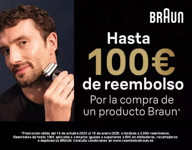 Hasta 100Euros de reembolso en depiladoras, recortadora o afeitadora