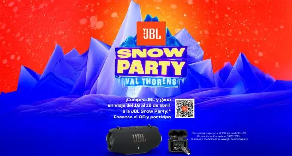 Con la compra de JBL, gana un viaje a Val Thorens, Snow Party