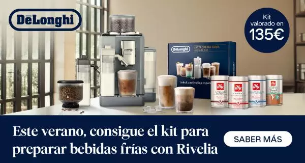 Te regalamos un kit de bebidas frías con De´Longhi Rivelia 