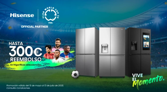 Hasta 300€ de reembolso en frigoríficos Hisense