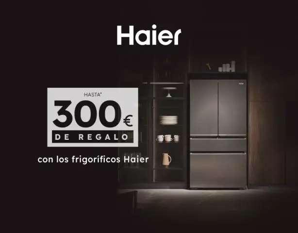 Hasta 300€ de reembolso en frigoríficos Haier