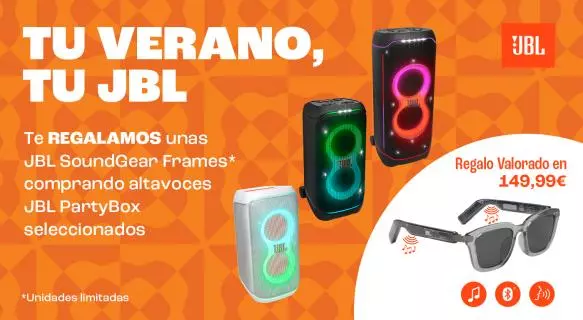 Hazte con tu JBL y recibe gratis unas gafas Soundgear Frames