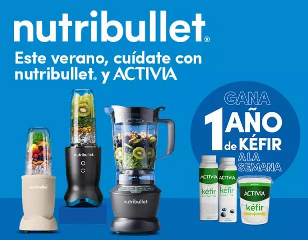 Compra tu Nutribullet y entra en el sorteo de Activia Kéfir para todo un año