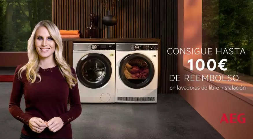 Renueva tu lavadora con AEG y recibe 100€ de reembolso