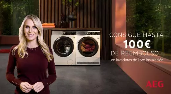 Renueva tu lavadora con AEG y recibe 100€ de reembolso