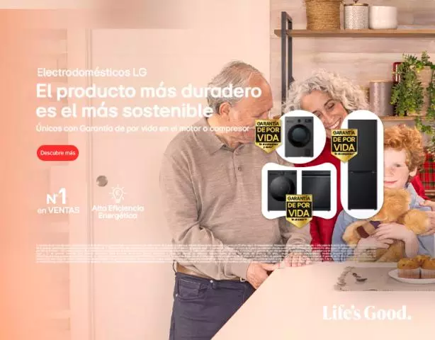 ¡Garantía de por vida en lavavajillas y secadoras LG en Tien21!