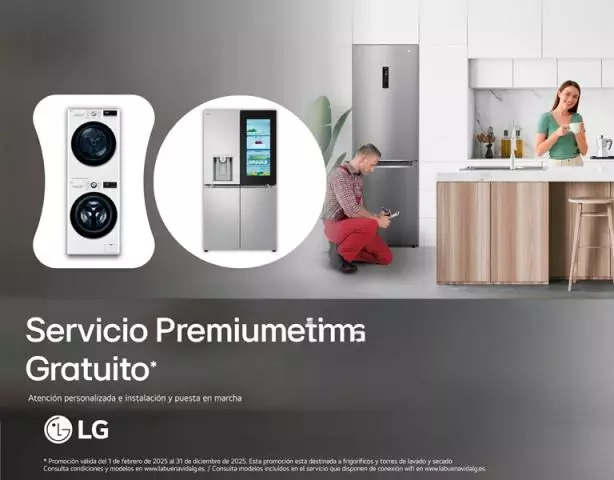 Instalación de manera gratuita con el Servicio Premium y Servicio Premium Platinum de LG gratuito