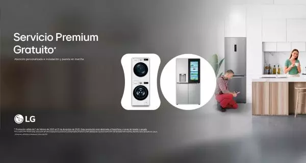 Instalación  de manera gratuita  con el Servicio Premium y Servicio Premium Platinum de LG gratuito 