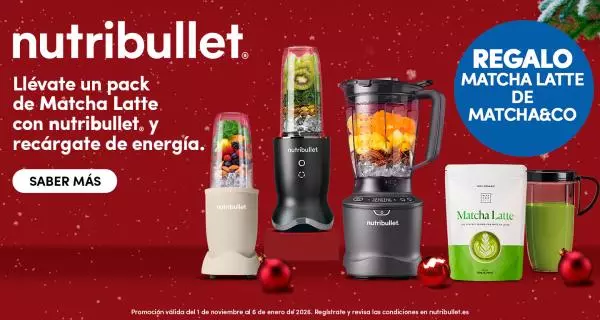 Compra tu Nutribullet y recibe un Matcha Latte de regalo