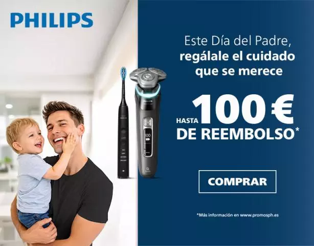 Philips Día del Padre: Llévate un reembolso por tu compra