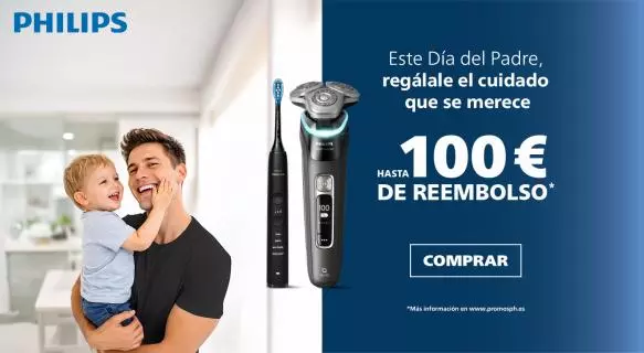 Philips Día del Padre: Llévate un reembolso por tu compra
