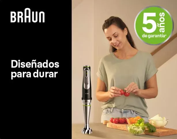 Amplía a 5 años la garantía de tu batidora Minipimer Braun