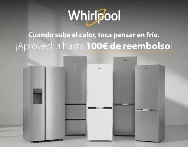Tu nuevo frigorífico Whirlpool viene con una tarjeta regalo de hasta 150 €