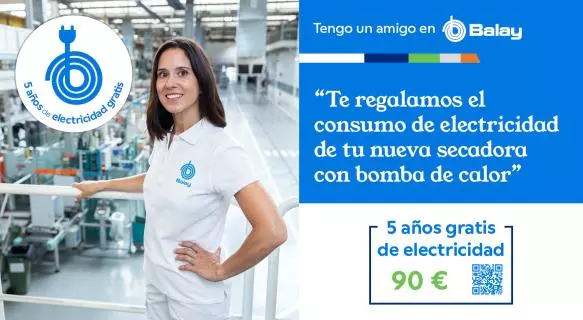 Consigue 90€ de reembolso al comprar tu secadora Balay