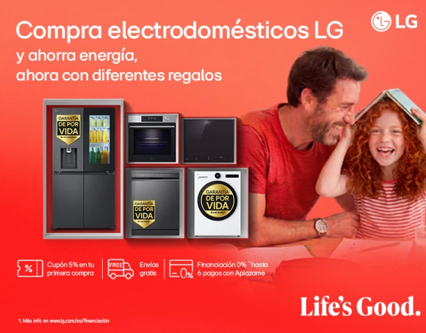 Equipa tu hogar con LG y llévate un regalo seguro