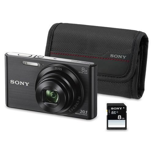 Sony W830 negro + tarjeta SD 8GB + funda