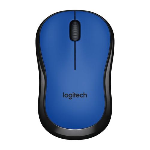 Logitech M220 Silent RF inalámbrico Óptico 1000DPI Ambidextro Negro, Azul