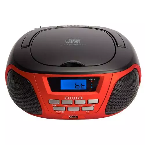 RADIO CD PORTATIL CON BLUETOOTH USB AIWA BBTU300BW