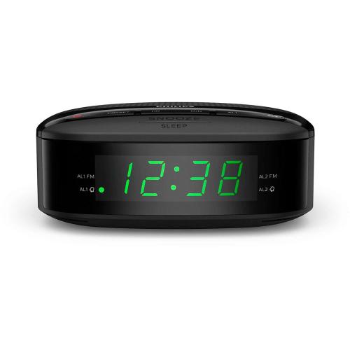 Despertador Philips Tar320512 negro digital amfm alarma doble reloj tar3205 12 fm pantalla led dual radiodespertador r320512 temporizador diseño compacto 20202021
