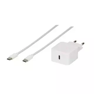 Cargador Vivanco 62399 súper rápido 3.0 25W 3A USB Tipo C + Cable Tipo C