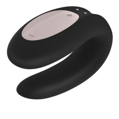 Satisfyer Double Joy Vibrador para Parejas Negro
