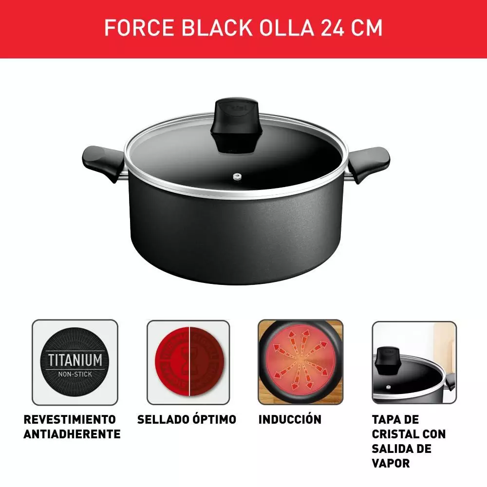 Tefal 24 Force Black