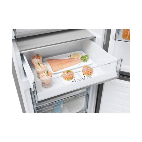 Frigorífico Combi Haier HDPW5620ANPD, No Frost, Clase A, Inox Negro, 200,5x59,5 cm, Combis