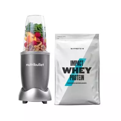 Kit de batidora Nutribullet NB606DG y bolsa de batido de proteínas My Protein