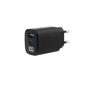 Gembird TA-UC-PDQC30LCD-BK-01