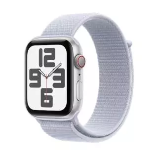 Apple MXEF3QL/A SE GPS + CELLULAR 44MM ALUMINIO PLATA CON CORREA LOOP DEPORTIVA AZUL NUBE