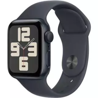 Apple Watch SE 2024 GPS 40mm Aluminio Medianoche con Correa Deportiva Medianoche (Talla: S/M)