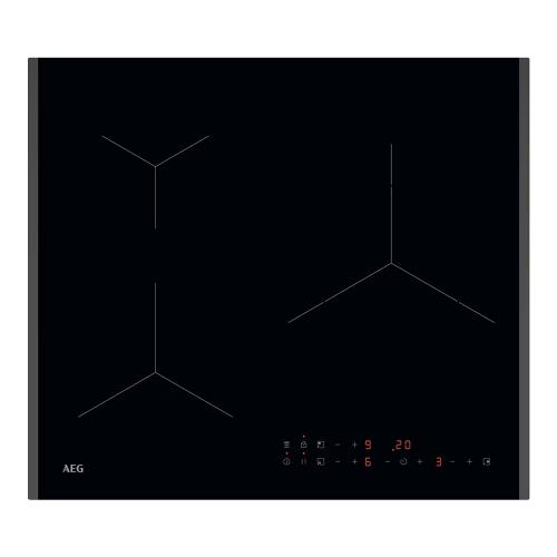 Placa de inducción AEG PLACA INCUCCION AEG TN63IP00FB con 3 zonas de cocción zona grande de 28cm y zona flex 7 W negro 60cm