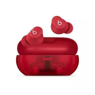 Beats Earbuds Transparent Red