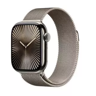 Apple MWXF3QL/A SERIES 10 (GPS + CELLULAR) - CAJA DE TITANIO NATURAL 42 MM - PULSERA MILANESE LOOP EN  COLOR NATURAL