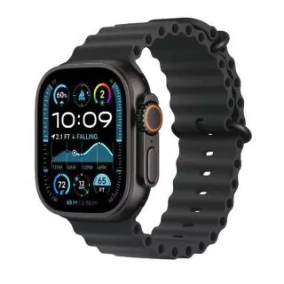 Apple MX4E3TY/A ULTRA 2 (GPS + CELLULAR) - CAJA DE TITANIO NEGRO 49 MM - CORREA OCEAN NEGRA
