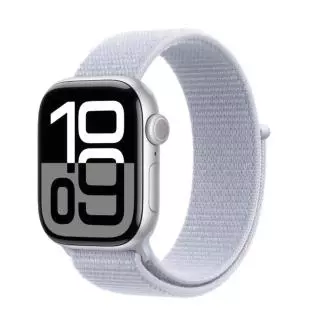 Apple MWWA3QL/A SERIES 10 (GPS) - CAJA DE ALUMINIO PLATA 46 MM - CORREA LOOP DEPORTIVA AZUL NUBE