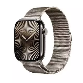 Apple WATCH SERIES 10 (GPS + CELLULAR) - CAJA DE TITANIO NATURAL 46 MM - PULSERA MILANESE LOOP COLOR NATURAL (TALLA S/M)