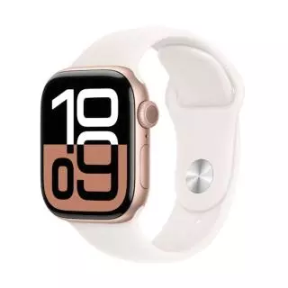 Apple MWWA3QL/A SERIES 10 (GPS) - CAJA DE ALUMINIO ORO ROSA 42 MM - CORREA DEPORTIVA ROSA RUBOR - TALLA S/M