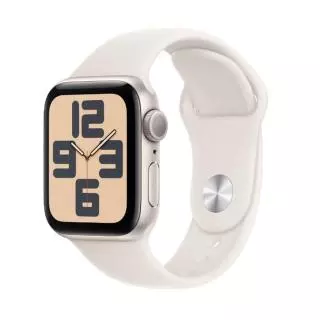 Apple MXEF3QL/A SE (GPS) - CAJA DE ALUMINIO BLANCO ESTRELLA DE 40 MM - CORREA DEPORTIVA BLANCO ESTRELLA - TALLA S/M