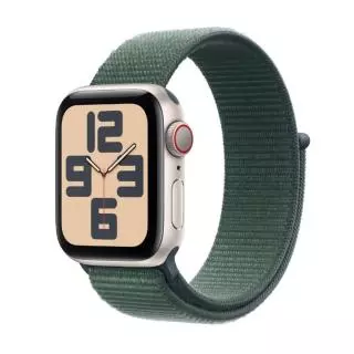Apple MXEF3QL/A SE (GPS + CELLULAR) - CAJA DE ALUMINIO BLANCO ESTRELLA DE 40 MM - CORREA LOOP DEPORTIVA VERDE LAGO