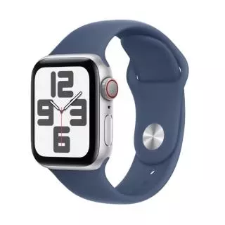 Apple MXEF3QL/A SE (GPS + CELLULAR) - CAJA DE ALUMINIO PLATA DE 40 MM - CORREA DEPORTIVA AZUL DENIM - TALLA S/M