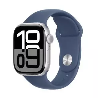 Apple MWWA3QL/A SERIES 10 (GPS) - CAJA DE ALUMINIO PLATA 46 MM - CORREA DEPORTIVA AZUL DENIM - TALLA S/M