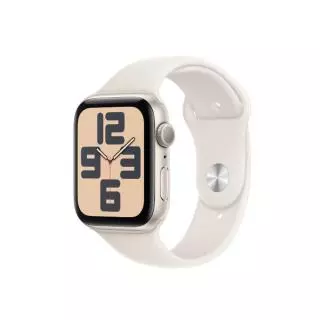 Apple MXEF3QL/A SE (GPS) - CAJA DE ALUMINIO BLANCO ESTRELLA DE 44 MM - CORREA DEPORTIVA BLANCO ESTRELLA - TALLA M/L