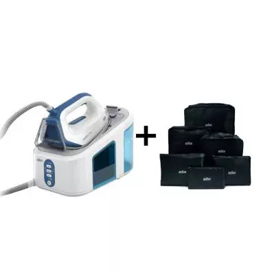 Kit de Centro de planchado Braun CareStyle 3 IS3157BL + Set de viaje 